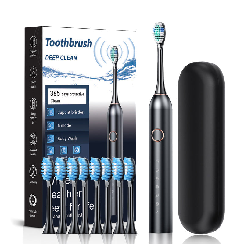 Fortschrittliche blaue Schallzahnbürste für Erwachsene, überlegene Zahnreinigung für beste Mundhygiene.