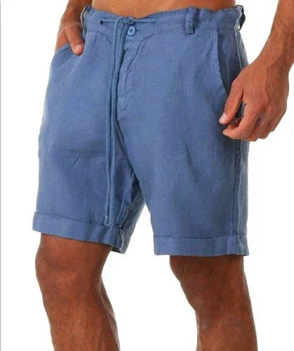 Stilvolle Herren Freizeithose, kurze Sommerhose für den Strand oder lässige Casual-Looks; bequem & atmungsaktiv.