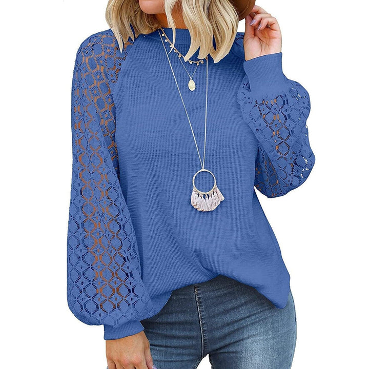 Damen Loose-Fit Strickpullover für Herbst & Winter. Bequemer Langarm Rundhals Pullover für Freizeit.