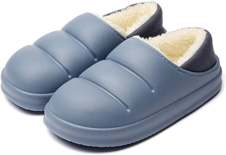 Rutschfeste Unisex Hausschuhe für den Winter. Warme Pantoffeln für Damen und Herren, super bequem.