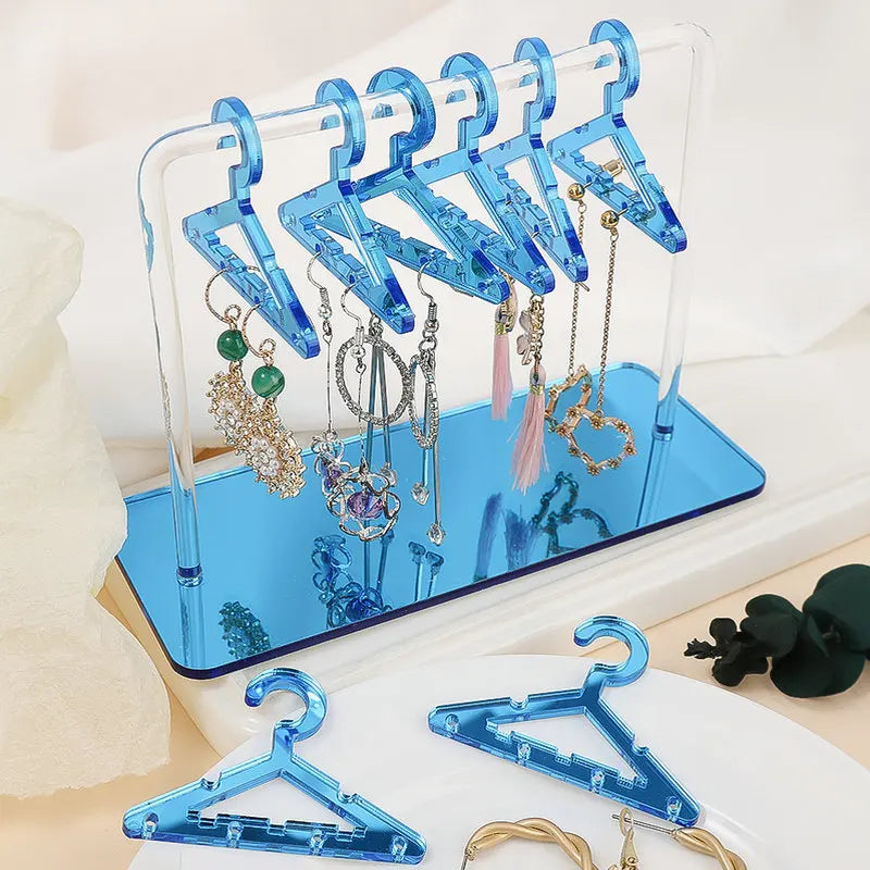 Eleganter Acryl Schmuckaufhänger (8er Set) für Ohrringe, Halsketten & Armbänder. Transparent & stilvoll.