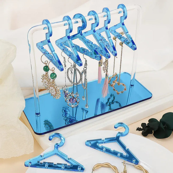 Eleganter Acryl Schmuckaufhänger (8er Set) für Ohrringe, Halsketten & Armbänder. Transparent & stilvoll.