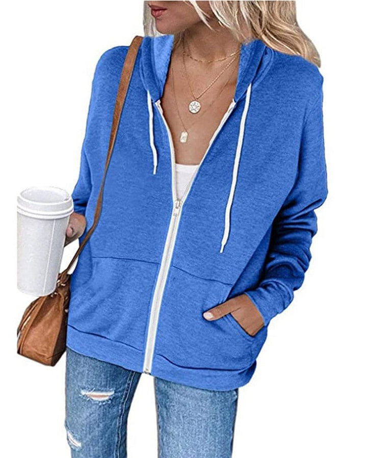 Casual Kapuzenjacke für Damen, mit bequemer Passform, vielseitig kombinierbar.