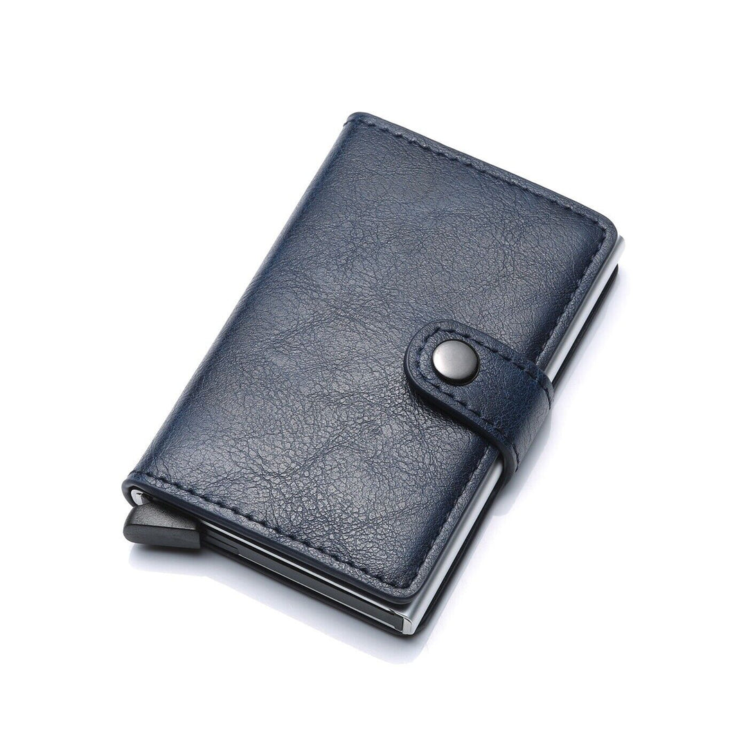 Herren RFID Aluminium Geldbörse mit Geldklammer, schlankes Design & Kartenschutz.