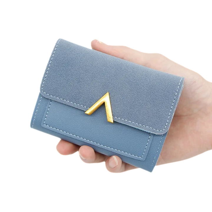 Elegante Unisex Mini-Geldbörse, Portemonnaie für Damen & Herren, mit sicherem Verschluss.
