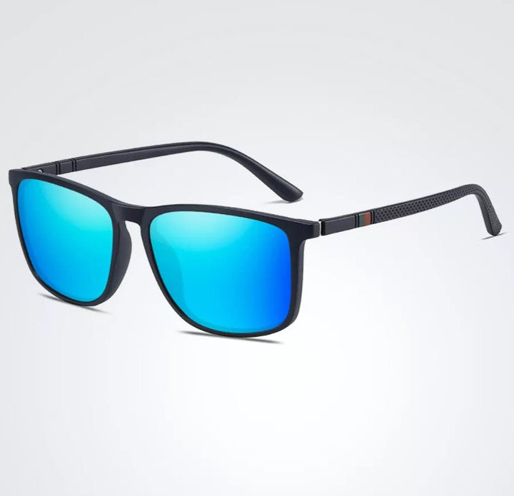 Hochwertige polarisierte Unisex-Sonnenbrille mit quadratischem Rahmen, perfekter UV-Schutz für Strand und Stadt.