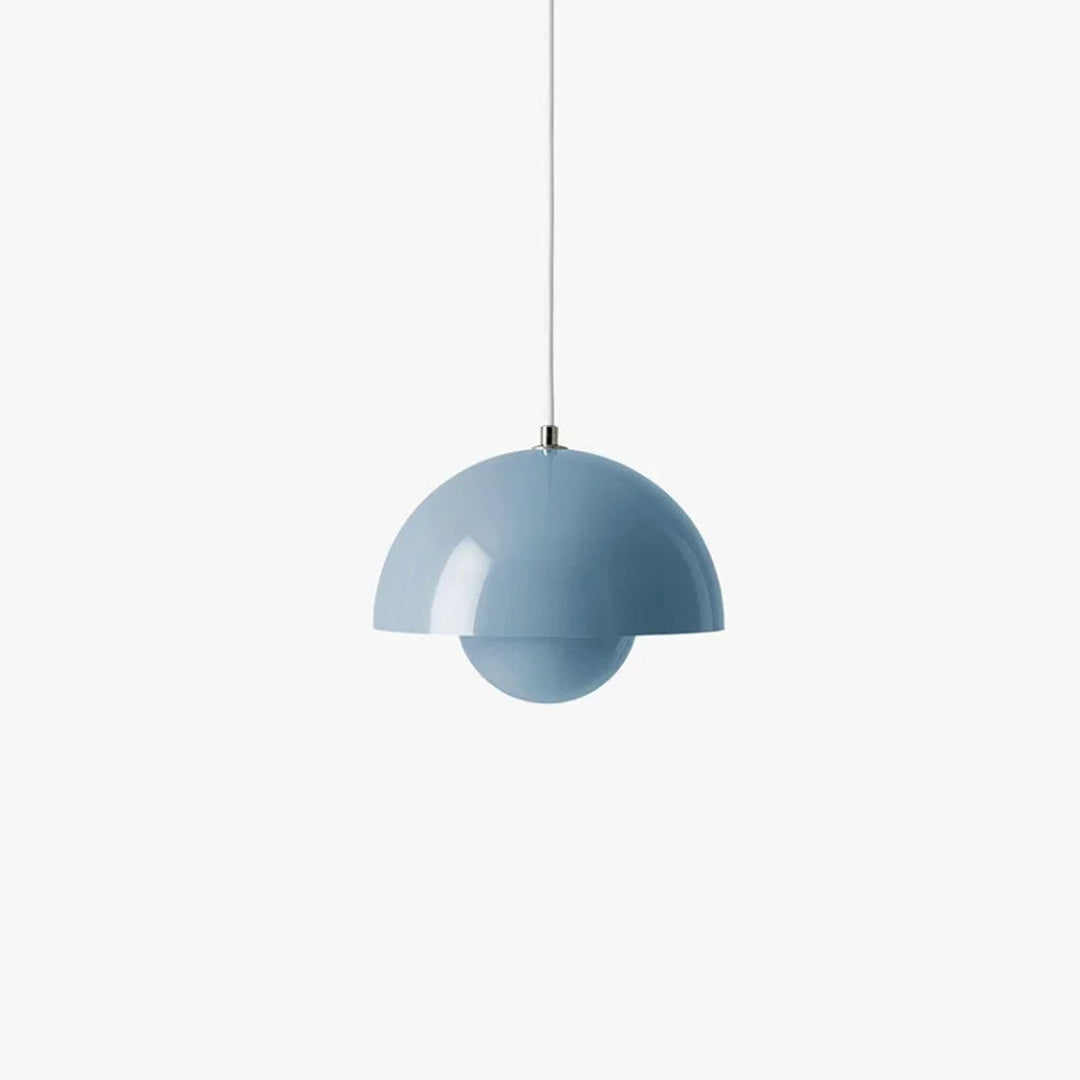 Moderne Designlampe: Blumen-Pendelleuchte aus farbigem Glas & Metall, nordisch elegant für Wohnbereiche.