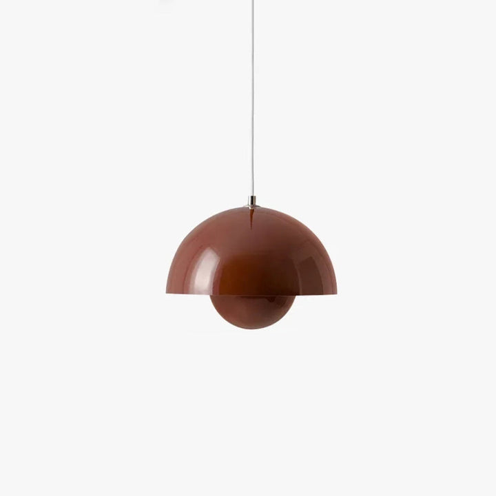 Stilvolle farbige Blumen-Pendelleuchte aus Glas und Metall, skandinavische Wohnzimmer-Deckenlampe.