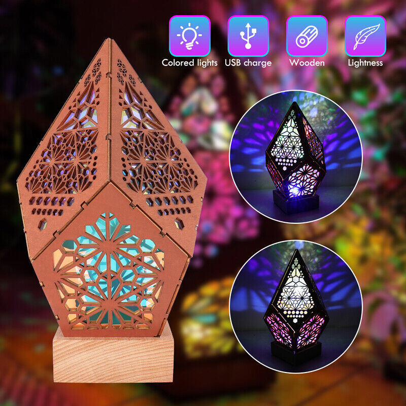 Dekorative Bohemian Polarstern Projektionslampe als Wohnaccessoire für magische Lichteffekte und besondere Geschenkidee.