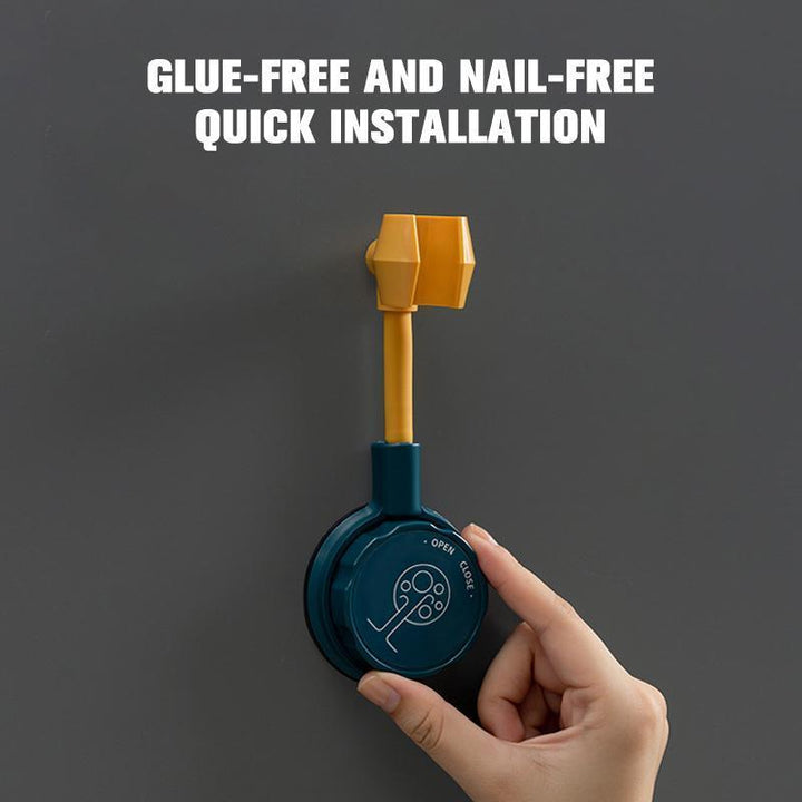Robuster ABS Duschhalter ohne Bohren, ideal für die Dusche, schnell und einfach an der Wand montiert.