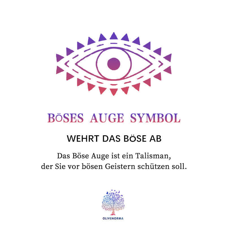 Schmuck für Damen: Ovale Böser Blick Halskette, stilvolles Geschenk mit besonderer Bedeutung.