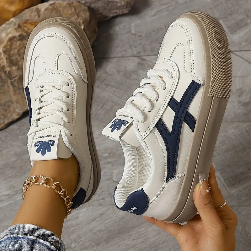 Blaue Damen Orthopädische Sneaker für langes Gehen und Alltag, fördern Fußgesundheit und Wohlbefinden.