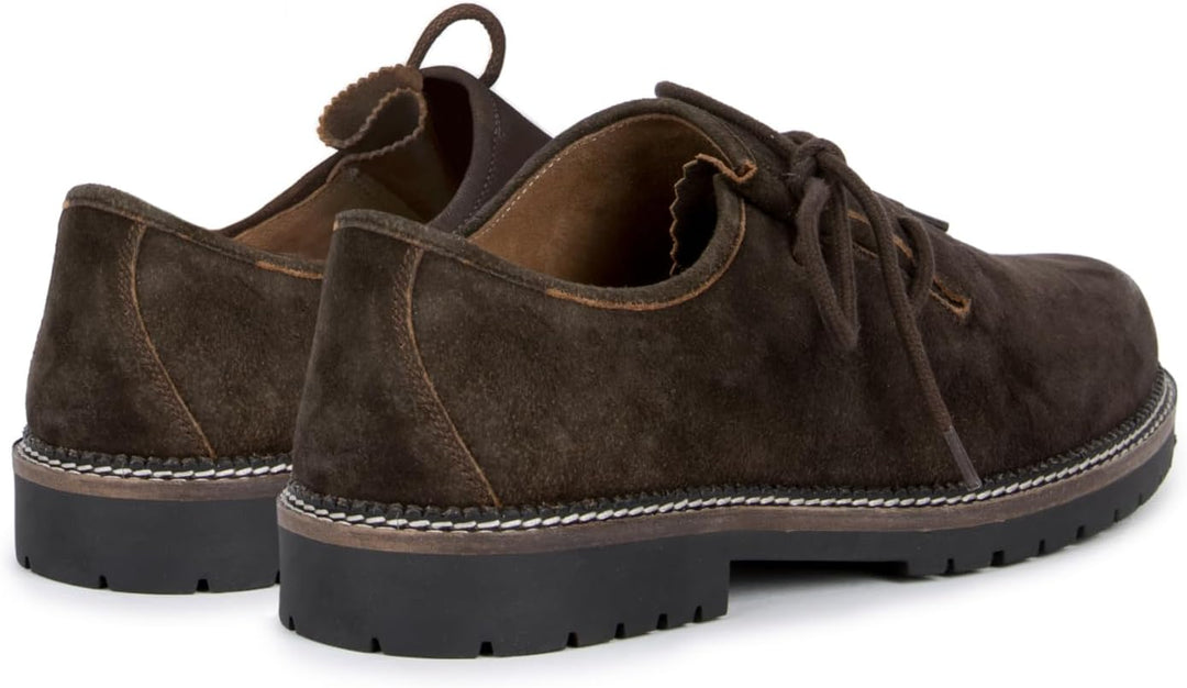 Herrenmode: Zeitlose braune Leder Haferlschuhe, traditionell und klassisch für jedes Oktoberfest.
