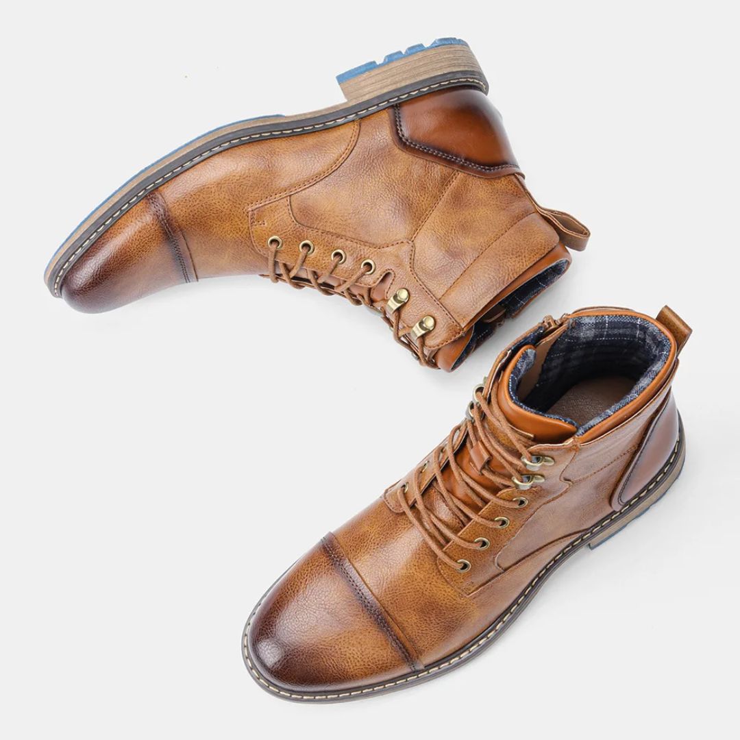 Detailansicht: Schnürung der Herren Haferl Sneakers Wagner, robust & modisch.