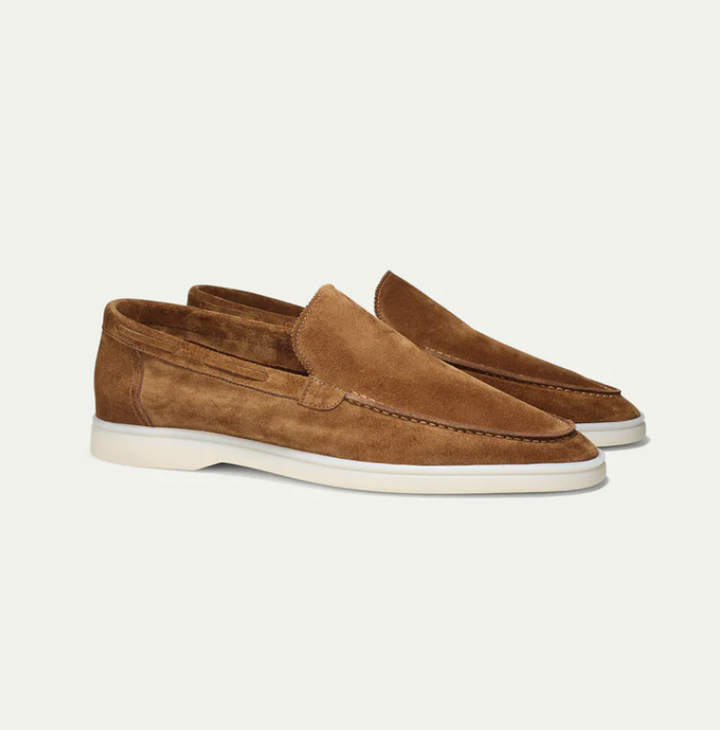 Herren-Slipper, elegante Loafer aus echtem Leder, komfortable Business- & Freizeitschuhe, ideal für Herbst & Frühling.