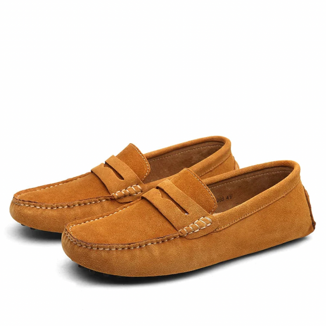 Elegante schwarze Herren Loafers, komfortable Business- & Freizeitschuhe für Frühling.