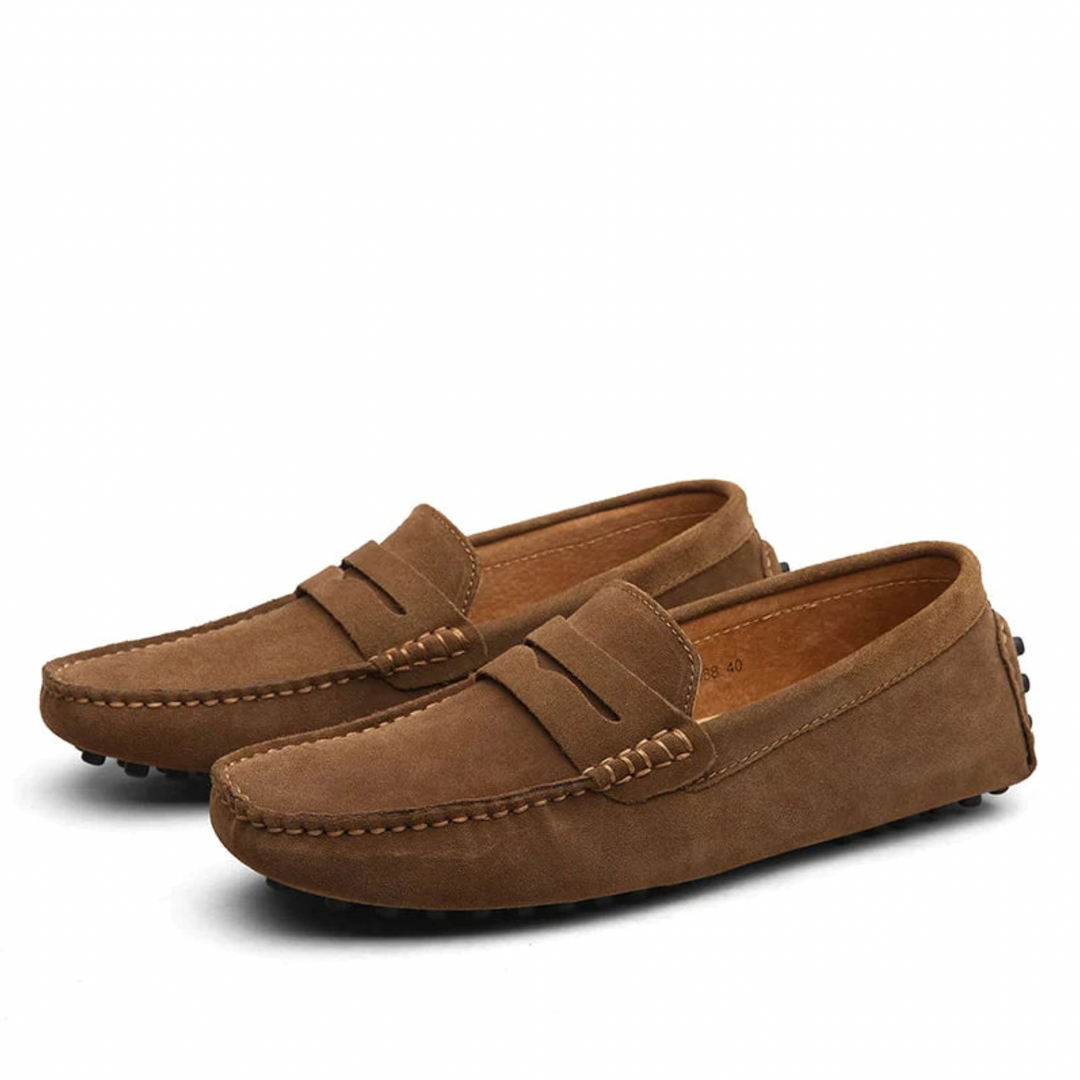 Navyblaue Herren Loafers, bequeme Businessschuhe. Perfekt für Arbeit & stilvolle Freizeit.