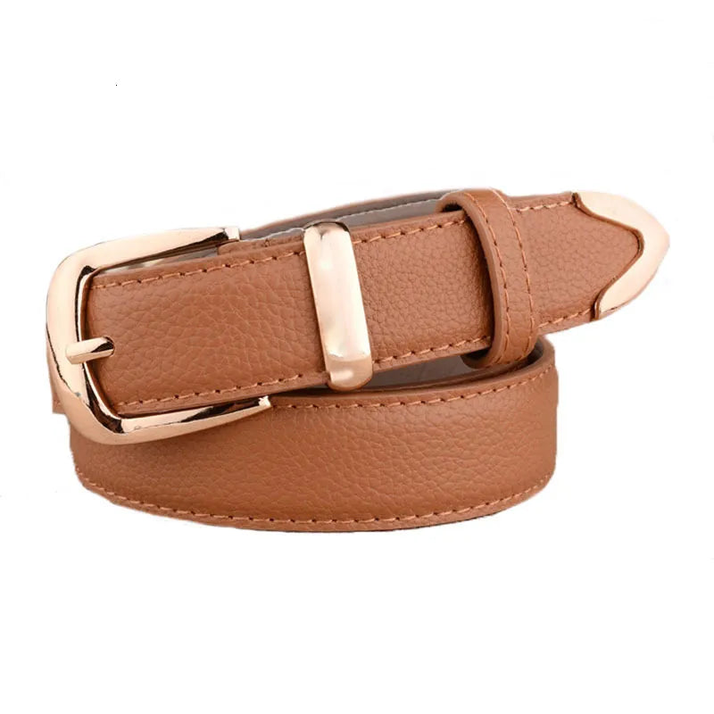 Hochwertiger Retro Gürtel mit Dornschließe; robustes Mode-Accessoire für Damen & Herren.