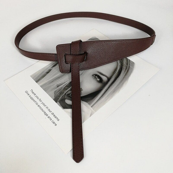 Vielseitiger Unisex Knoten-Taillengürtel, perfekt zum Stylen von Damen- und Herren-Outfits.