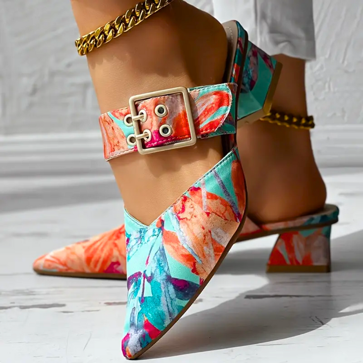 Bunte Damen Pumps mit stabilem Absatz für Komfort & Eleganz. Vielseitige Statement-Schuhe in lebendigen Farben.