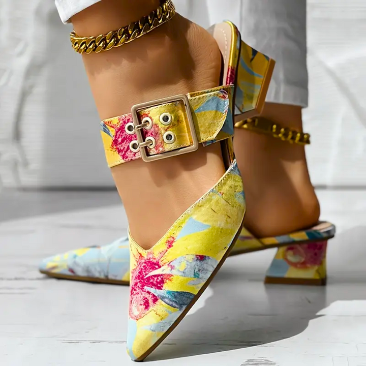 Vielseitige bunte Damen Pumps mit stabilem Absatz, bieten Komfort und Eleganz für jeden Anlass. Damenmode.