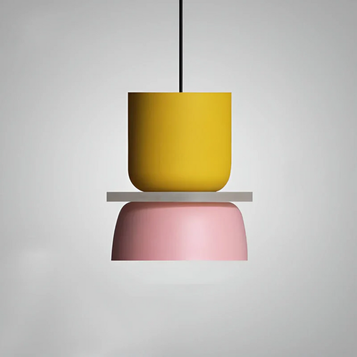 Schlafzimmer LED Pendelleuchte, bunte Macaron-Form, modernes Licht und Dekoration.
