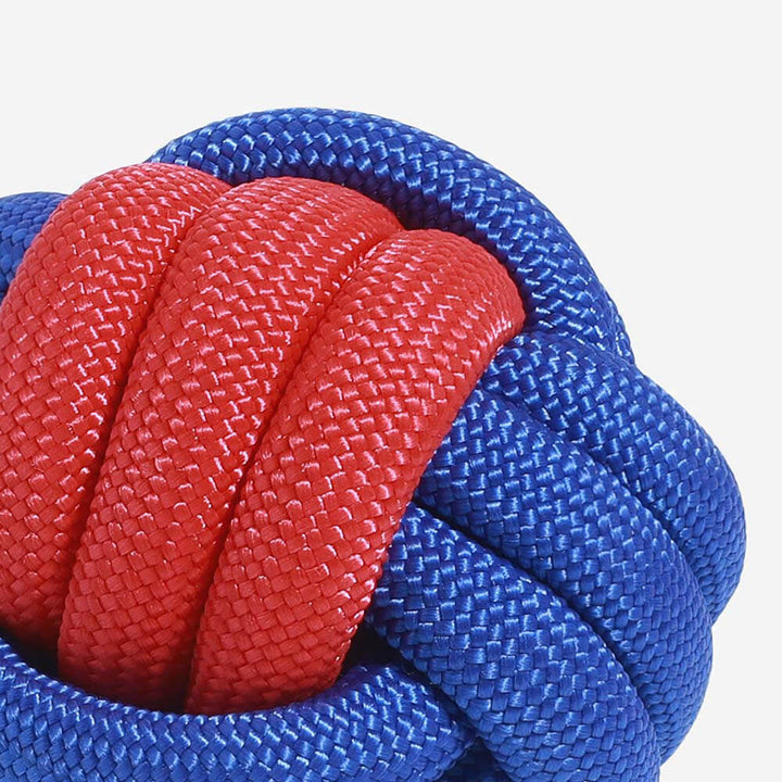 Vielfältiges Seilspielzeug-Set für Hunde, inklusive Knotenspielzeug und Zerrspielzeug, fördert Aktivität.