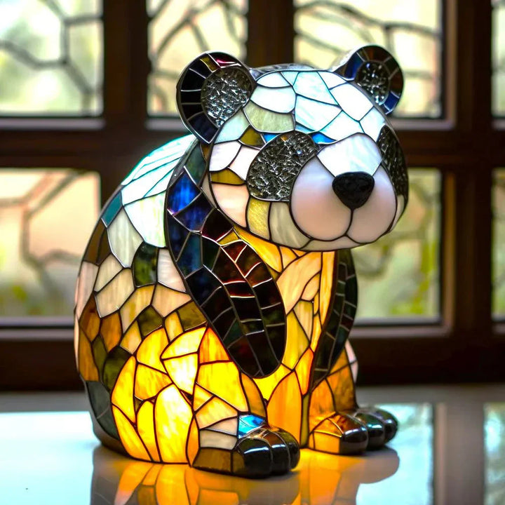 Buntglas Tierlampe: dekorative Tischlampe mit einzigartigem Tierdesign für stimmungsvolles Licht.