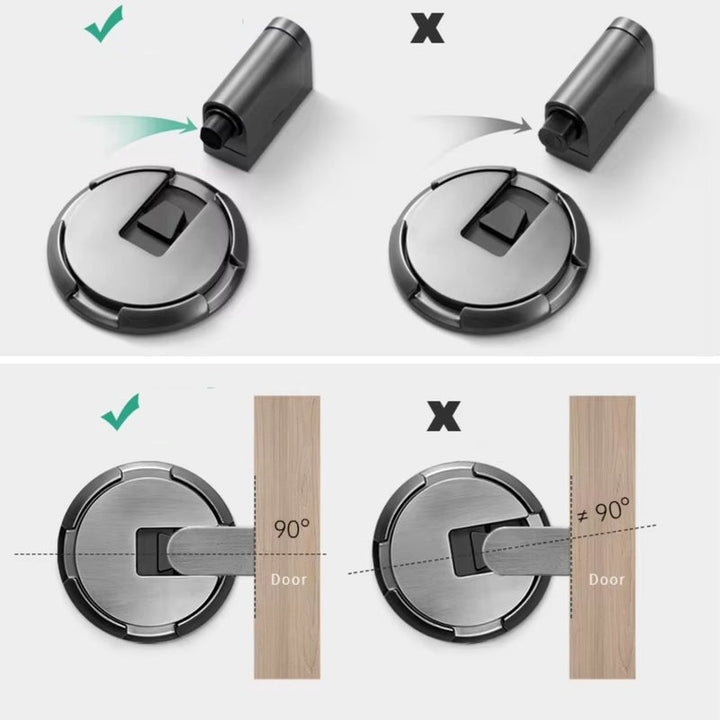 Zuverlässiger Türstopper magnetisch, ideal als Türhalterung & Wandschutz im Heimwerker-Haushalt.