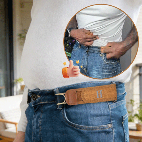 Unsichtbarer Unisex Komfortgürtel, elastisch, verstellbar und schnallenlos für optimalen Halt.