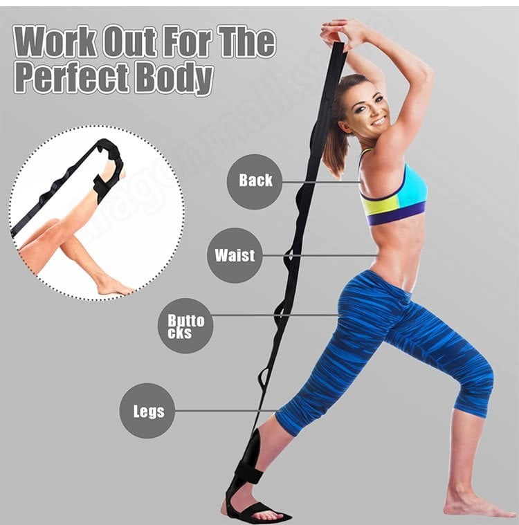 Unisex Stretchgurt, perfekt für Yoga-Workouts und Stretching, um Flexibilität, Mobilität und Muskelentspannung zu steigern.