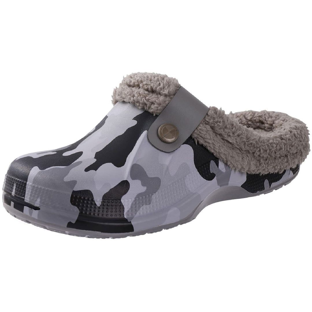 Robuste Unisex Winter Clogs, warm und bequem für Haus & Garten.