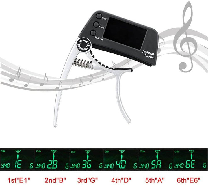 Robustes Aluminium Gitarren Capo für schnelle Tonhöhenanpassung an Akustik- und E-Gitarren, Saiteninstrumente.