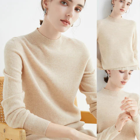 Eleganter & warmer Damen Herbstpullover. Ein weiches Oberteil, ideal für stilvolle Herbst- und Wintermode.