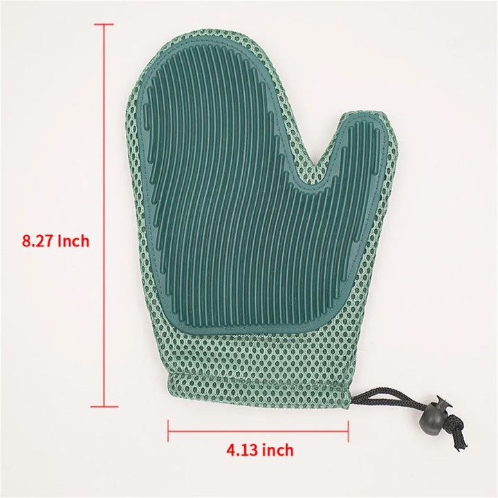 Premium Katzen Fellpflegehandschuh für glänzendes Fell, gegen Verfilzungen und zum Bürsten.