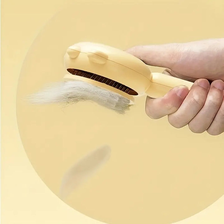 Ergonomische Katzenbürste für sanfte Fellpflege, Haarentfernung & Wellness. Für glänzendes Haustierfell.