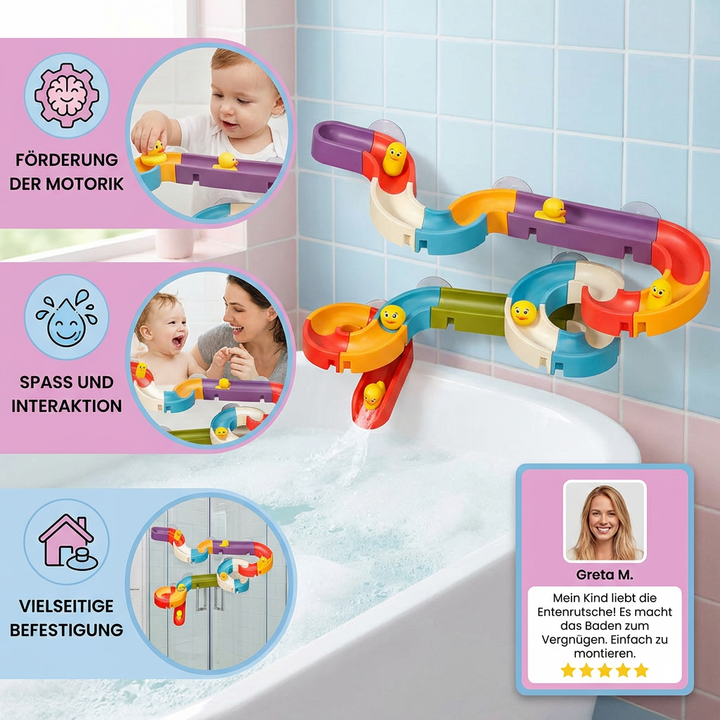 Attraktive Kinder Entenrutsche als Badespielzeug für langanhaltenden Wasserspaß.