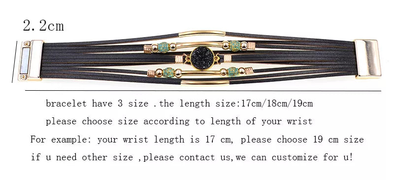 Stylisches Unisex Wickelarmband, Boho-Schmuck. Ein Must-have Accessoire für den modernen Freizeit-Look.
