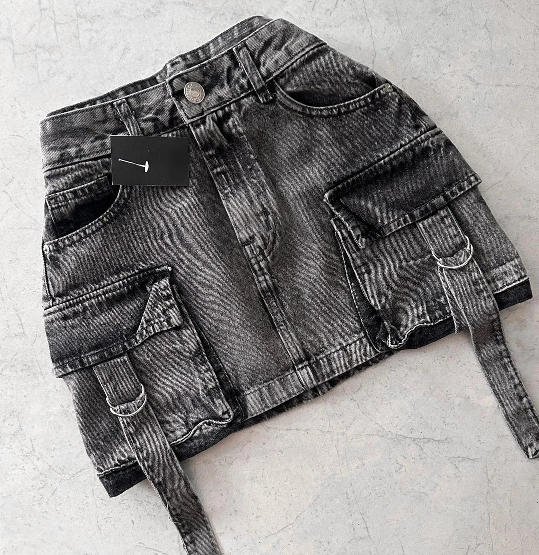 Stilvoller Celeste Damen A-Linien Jeansrock im Profil, schmeichelhafte Passform für jeden Anlass.