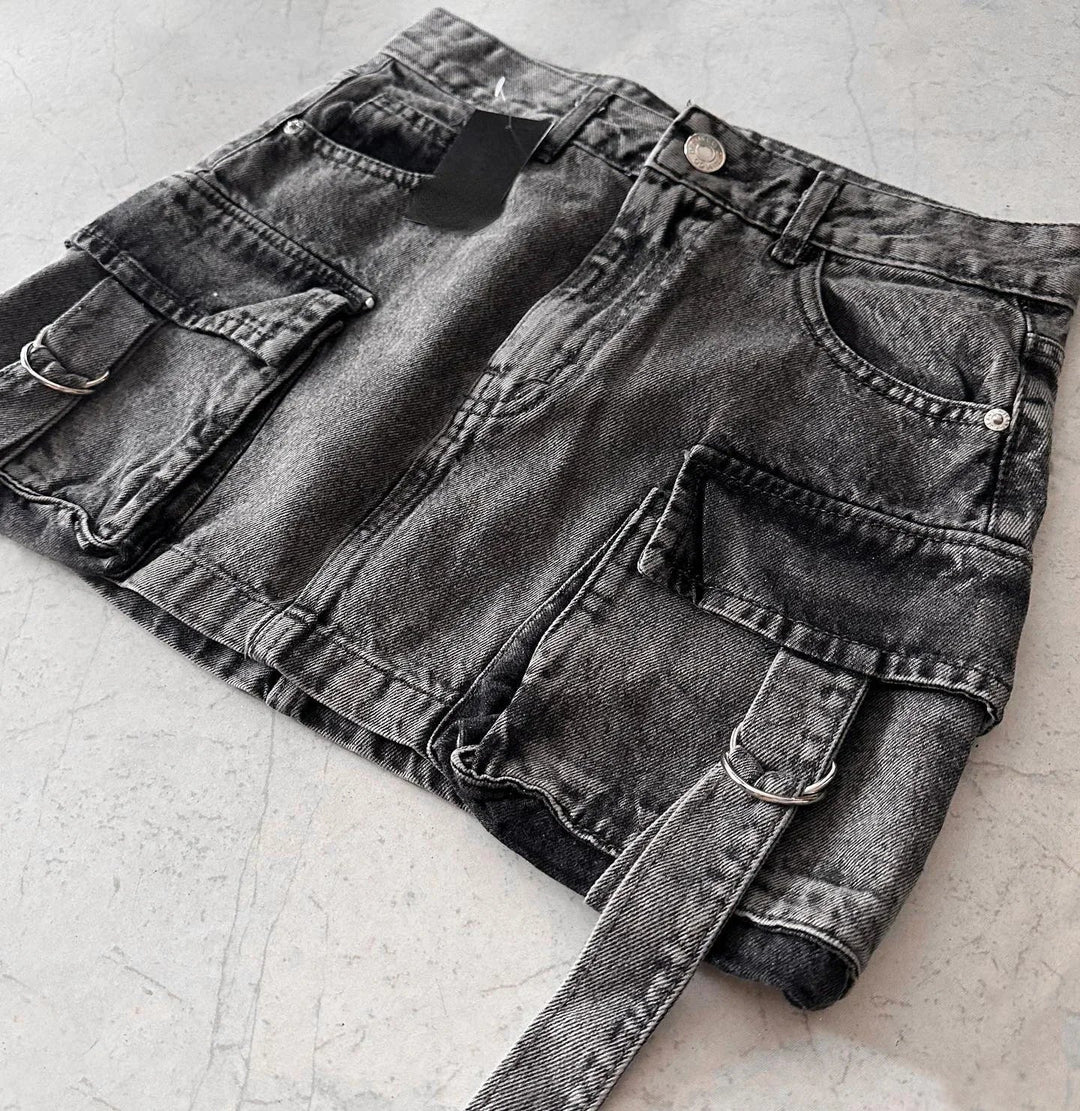Sommertrend: Celeste Damen A-Linien Jeans Minirock, ein modisches Must-have für entspannte Tage.