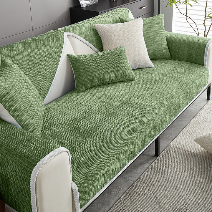Haustierfreundlicher Chenille Sofabezug, kratzfest & wasserdicht. Optimaler Schutz für Ihr geliebtes Sofa.
