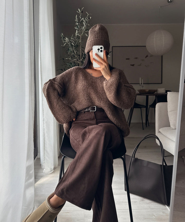 Kuschelig weiche Damen-Strickmütze, Must-have Accessoire für kalte Jahreszeiten.