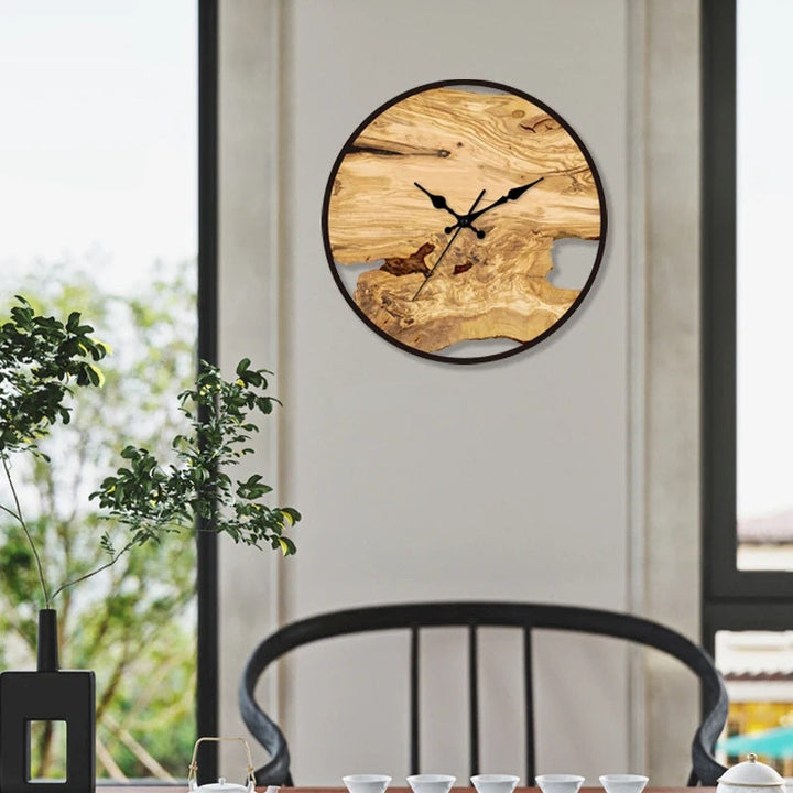 Transparente Wanduhr im minimalistischen Design. Moderne Acryl Quarz-Uhr für Wohnzimmer, Büro & Schlafzimmer.
