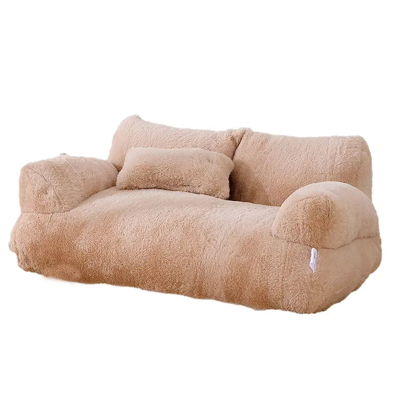 Stilvolles Hundesofa mit erhöhten Rändern. Waschbares Hundebett für Komfort & Sicherheit, Haustierbedarf.