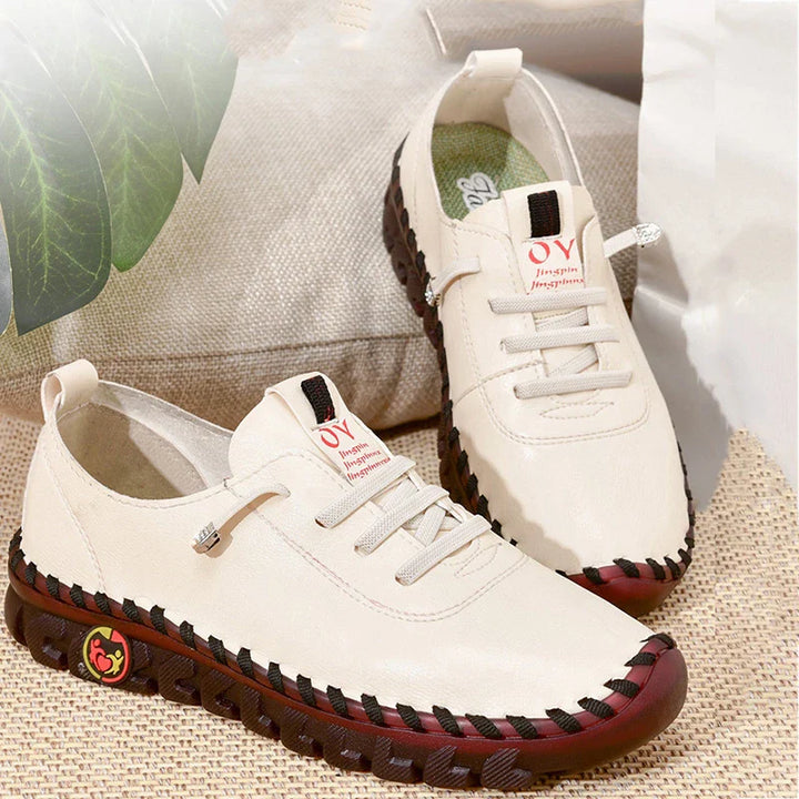 Leichte Damen-Komfortschuhe, orthopädisch und dämpfend, ideal für Spaziergänge und aktiven Alltag.