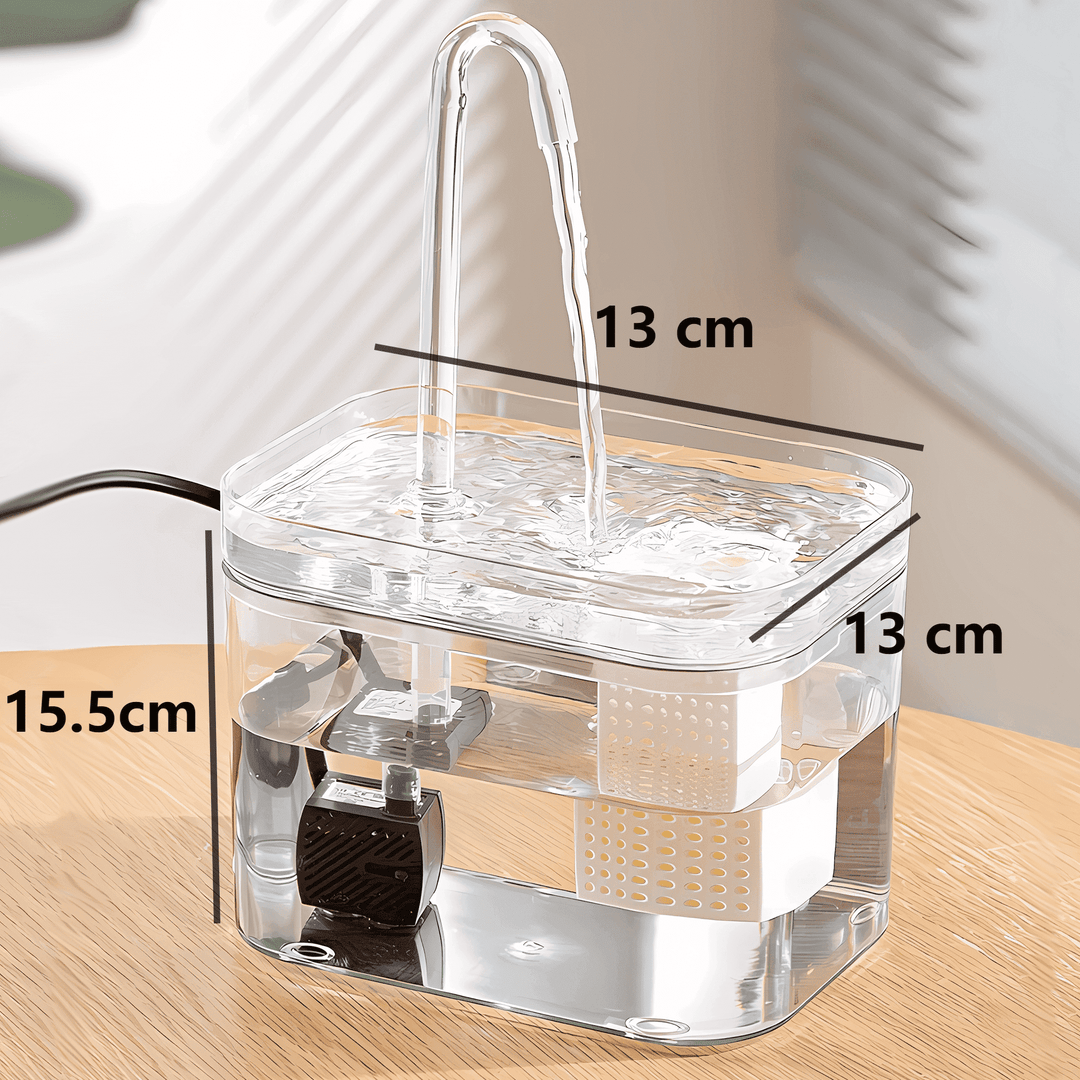 Gesunder Trinkbrunnen für Haustiere, fördert Hydration mit frischem, gefiltertem Wasser für Hunde & Katzen.