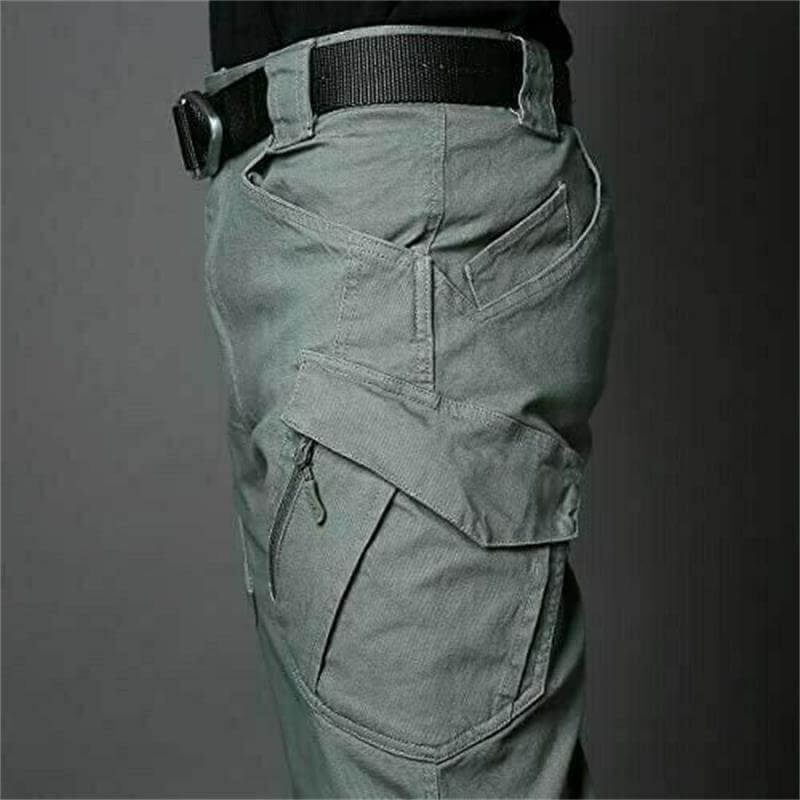 Moderne wasserdichte Herren Cargo Hose, robustes Design für Outdoor, Taktik & Alltag; bequem & funktional.