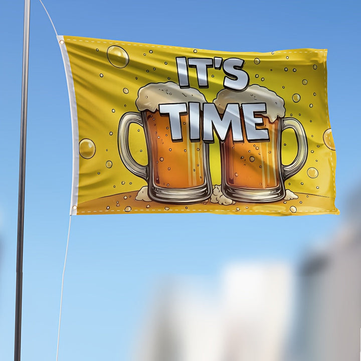 Farbenfrohe Oktoberfest Deko-Flagge "Prost", groß & wetterfest. Perfekte Party Dekoration.