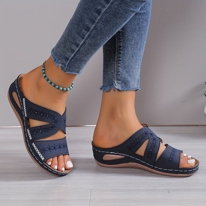Damen Orthopädische Sandalen, stoßdämpfend & bequem. Ideal für gesunde Füße im Sommer.
