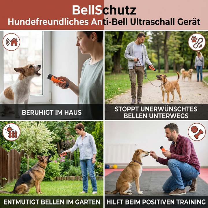 Technologisches Anti-Bell Ultraschallgerät zur sanften Hundetrainings-Unterstützung. Fördert geräuschlos ein ruhiges Zuhause.